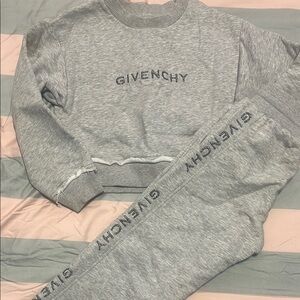 Givenchy Gray Sweatshirt and Sweatpants Set